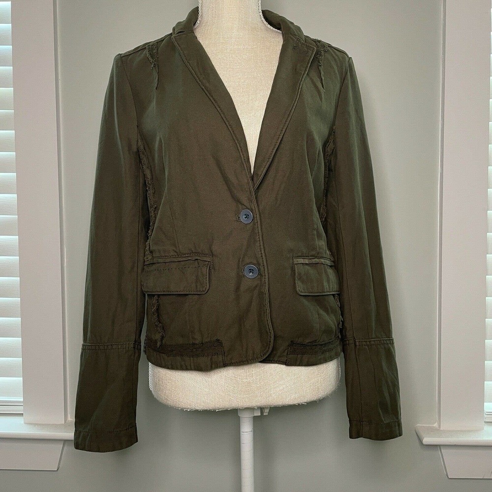 Anthropologie Hei Hei Utility Blazer Jacket Size 6